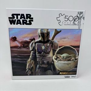 Disney Star Wars The Mandalorian Baby Yoda Grogu 500 Piece Puzzle 03350 Sealed